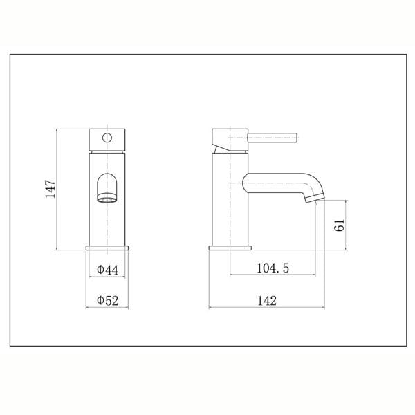 Flode Kumla | Mono Basin Mixer Tap | Brushed Brass