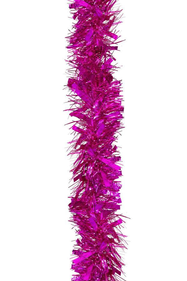 1.8m Hot Pink Christmas Tinsel Garlands, Multi-Pack PVC Decoration for Trees and Home Styling image 5