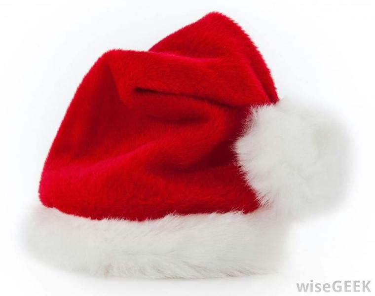 Christmas Santa Hat with Glitter, Red and White Soft Fancy Dress Accessory for Parties and Decorations image 6