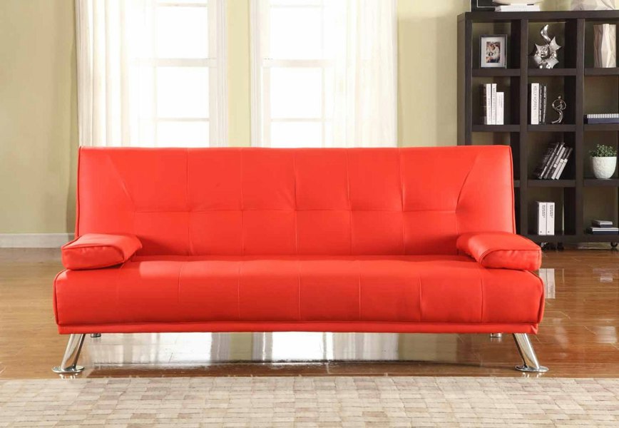Comfy Living Naples Faux Leather Sofa Bed