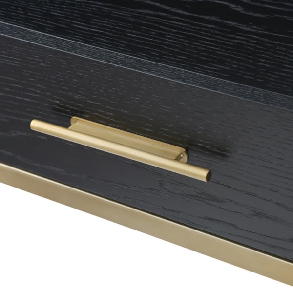 Tulip Dressing Table / Desk - Wenge (Black Stained Oak)