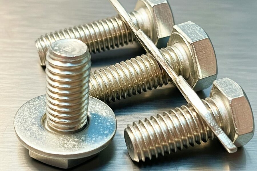 Fixaball M14 Hex Set Screw Bolt Washer A2 304 Stainless