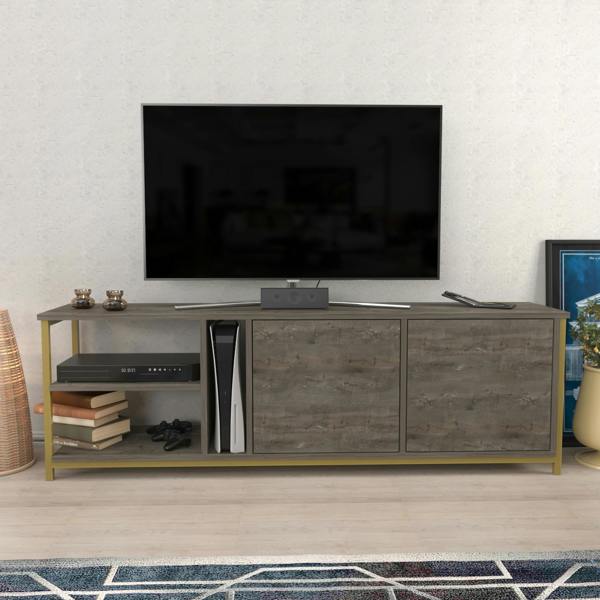 Decorotika Primrose Modern Tv Stand TV Cabinet for TV's up to 72"