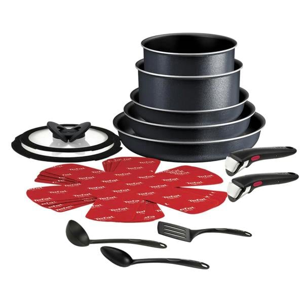 Tefal Ingenio So Light L7239642 16-Piece Pot and Pan Set Black