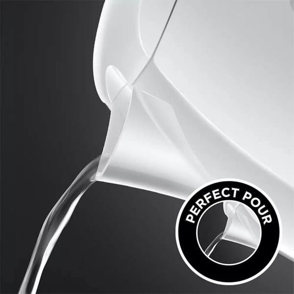 Russell Hobbs Textures White Kettle 1.7L, 3000W Rapid Boil, 360° Base, Removable Limescale Filter, Push Button Lid