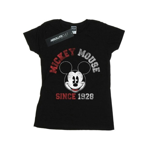 Disney Womens/Ladies Minnie Mouse Since 1928 Cotton T-Shirt - Black