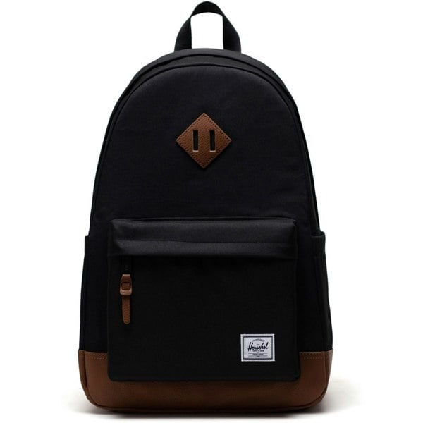 Herschel Bags Herschel Heritage Polyester Unisex Adults Black Backpack - Medium