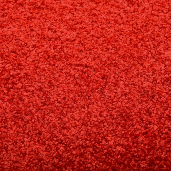 Berkfield Doormat Washable Red 60x90 cm