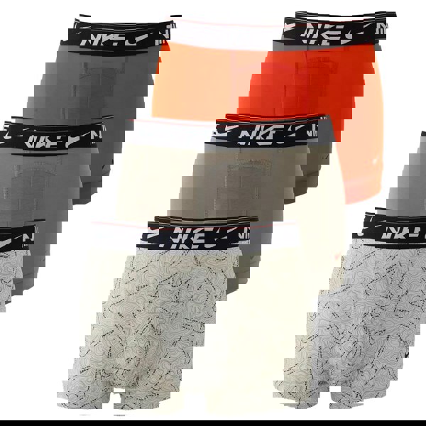 Nike Mens Ultra Comfort Dri-FIT Boxer Shorts (Pack of 3) - Picante Red/Dark Stucco/Grey