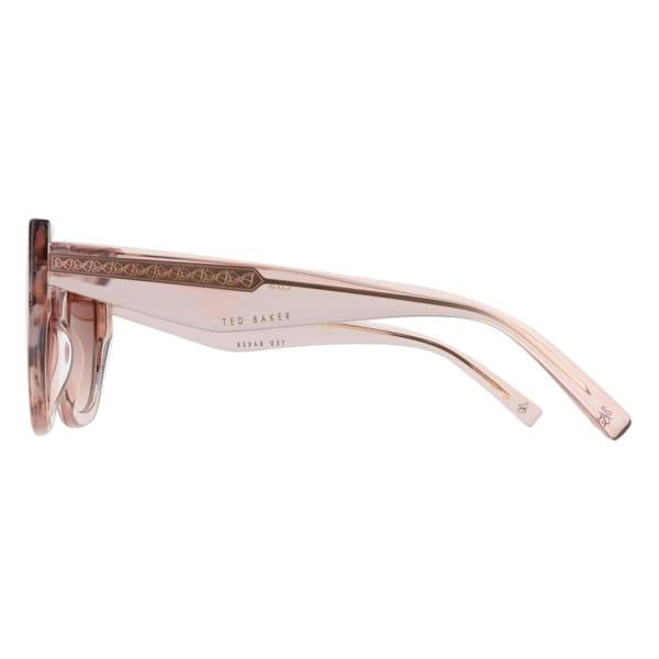 Ted Baker Sunglasses TB1757 Coral 216 Gloss Crystal Pale Pink Brown Gradient