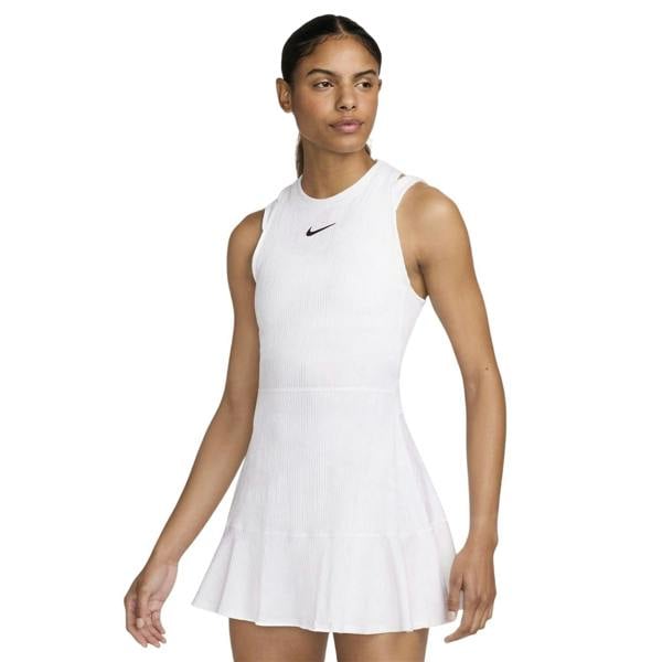 Nike Womens/Ladies Dri-FIT Crew Neck Athletic Dress - White/Gold - 