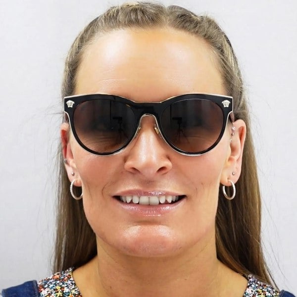 Versace Sunglasses VE2198 125213 Dark Havana Brown Gradient
