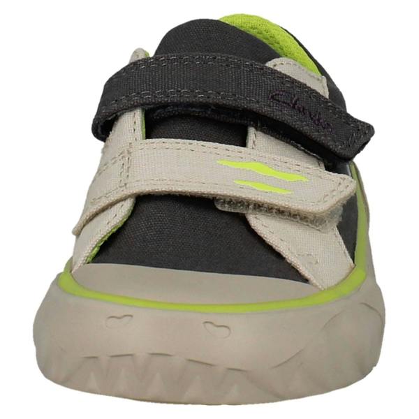 Clarks Boys Clarks Dinosaur Canvas Shoes Foxing Stomp