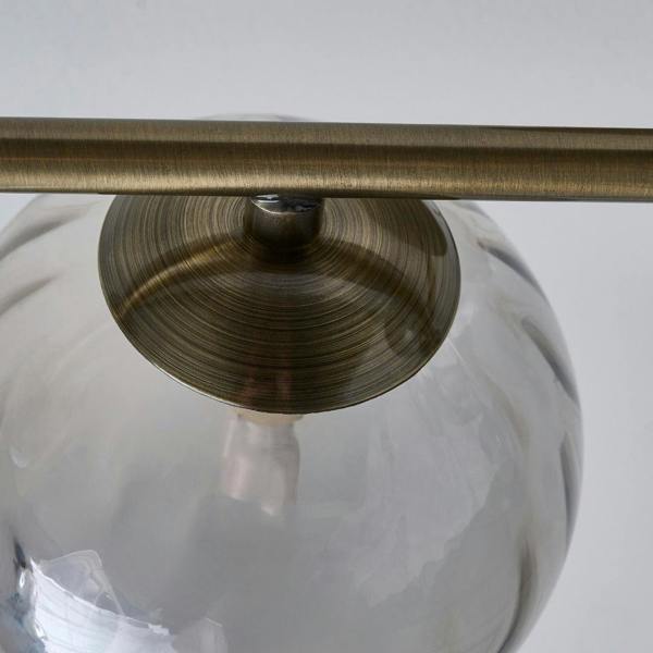 Pagazzi Lighting Tamara 4-Light Antique Brass Semi-Flush Ceiling Light