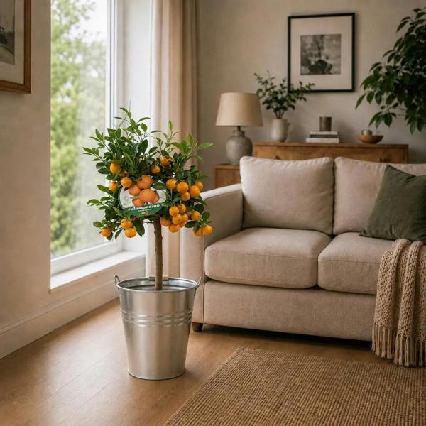 5L Calamondin Tree – Indoor & Outdoor Citrus in Decorative Pot Plants By Post