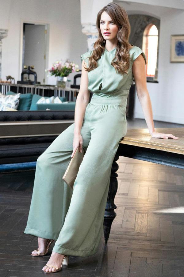 HotSquash Velvet Satin Jumpsuit