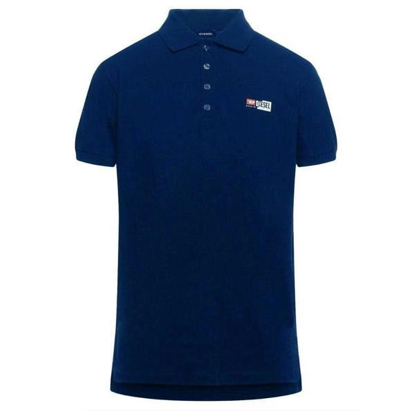 Diesel Unisex Adult Small Logo Polo Shirt - Navy - 
