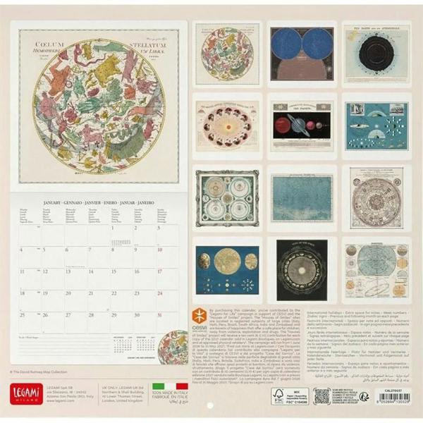 Celestial Maps Calendar 2027, Wall Calendars, Month To View, Natural World, Gift