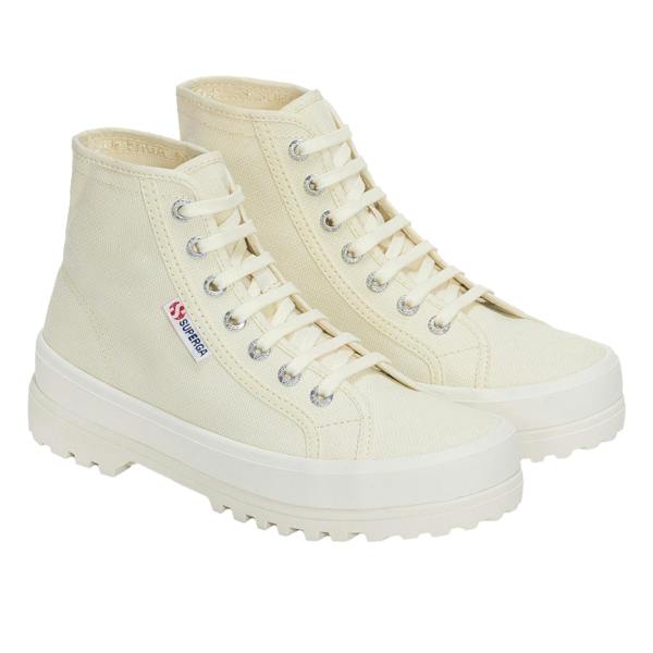 Superga Womens/Ladies 2341 Cotu Alpina High Tops - Natural Beige/Avorio - 