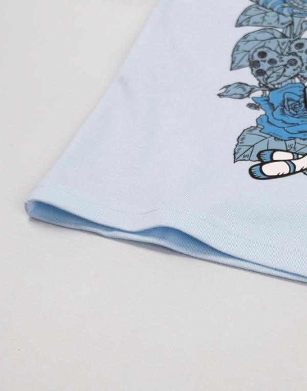 Vanilla Underground Disney Girls Blue Alice In Wonderland Short Sleeved T-Shirt