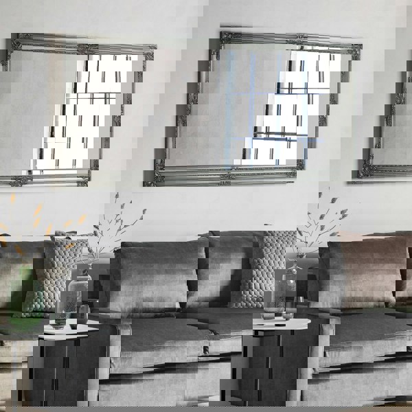 Exclusive Mirrors Eton Full Length Mirror Antique Silver 68cm x 158cm
