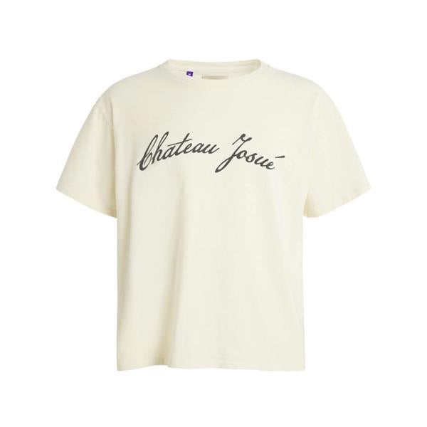 Gallery Dept. Chateau Josué Script Logo T-Shirt   in  Cream