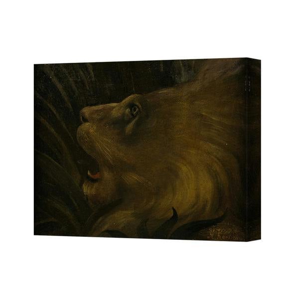 Benjamin Tate Design Bear Head Canvas Wall Art Print Dramatic Dark Portrait