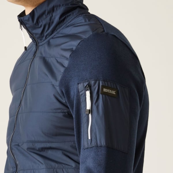 Regatta Mens Colliston Baffled Fleece Jacket - Navy