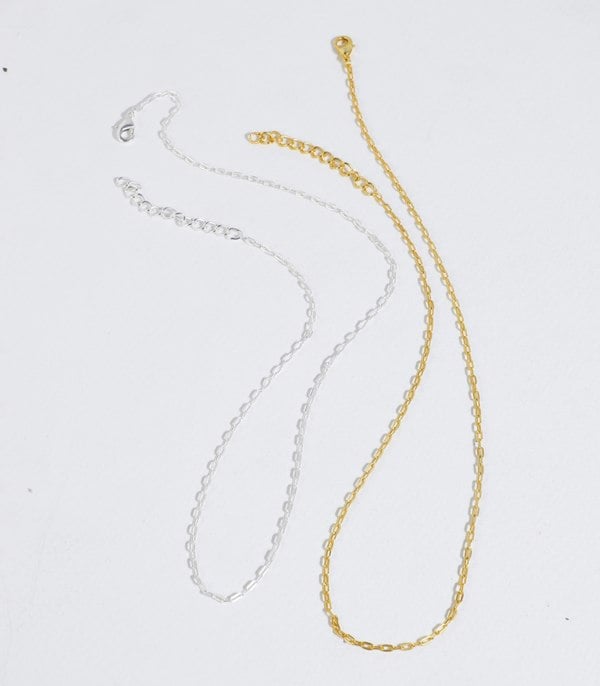 Paperclip Chain Necklace (Xsmall) Silver - Lila Rasa