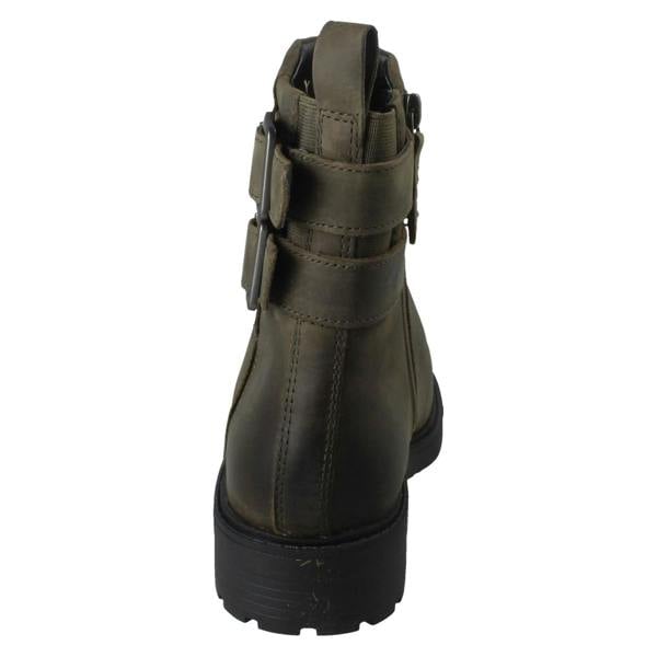 Clarks Ladies Clarks Buckle Detailed Zip Fastening Leather Ankle Boots Orinoco2 Bay