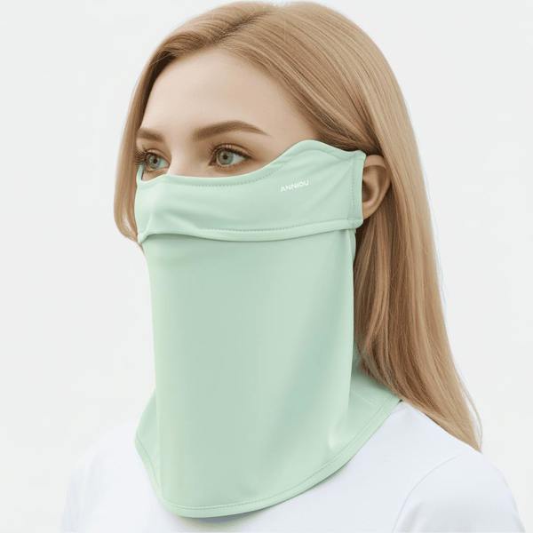 Anniou Dust Face Mask UPF 50+ - One Size - Light Green