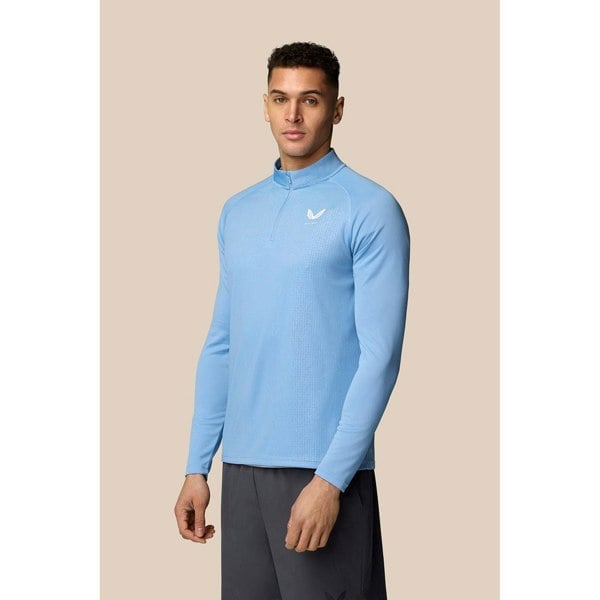 Castore Adapt 1/4 Zip Top Polyester Men's Blue