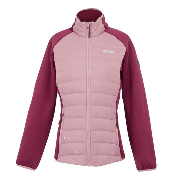 Regatta Womens/Ladies Clumber V Hybrid Jacket - Lilas/Beaujolais/Pop