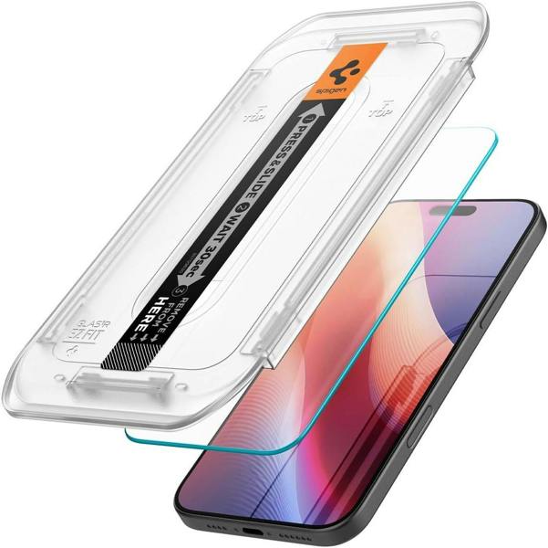 Spigen Glastr EZ Fit HD Screen Protector for iPhone 16 Pro 6.3" 1 Pack - AGL07935