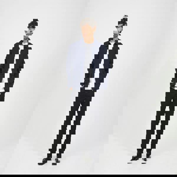 Brave Soul Navy Patch Pocket Harrington Jacket - Navy Image 3