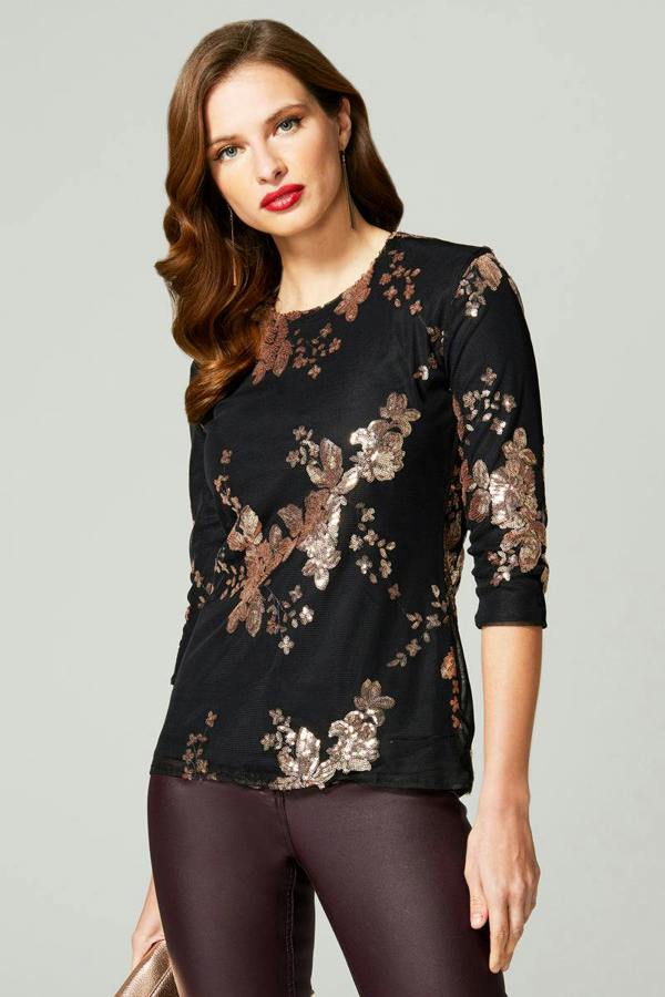 HotSquash Sequin Party Top