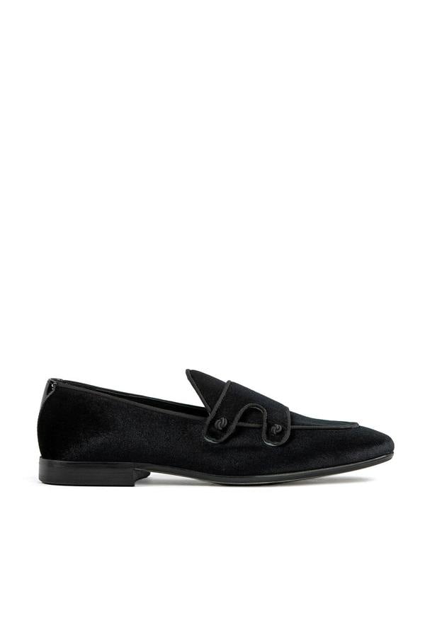 VELVET DOUBLE MONK SLIP ON SHOE - Premium Men's Patterned Shirt by Claudio Lugli | Bold Design, Tailored Fit, Best Printed Shirts