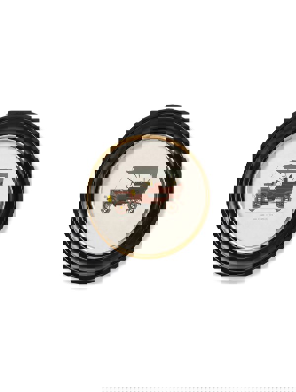 Exceptional Art 1905 WHITE 15 STEAM CAR in Round Frame