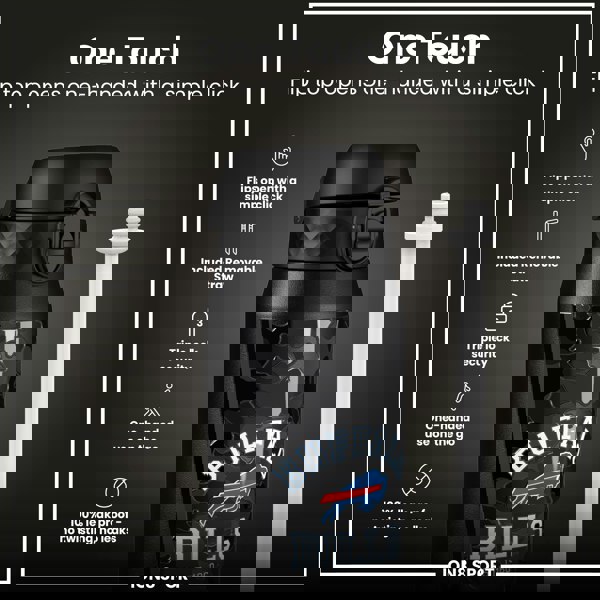 ION8 NFL x ION8 Insulated Steel Water Bottle, NFL Bills, 750ml (24oz)