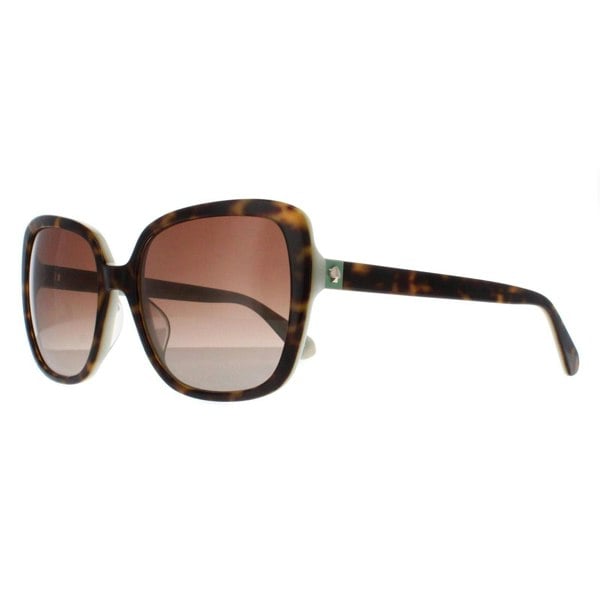Kate Spade Sunglasses Wilhemina/S 8XS LA Havana Brown Gradient Polarized