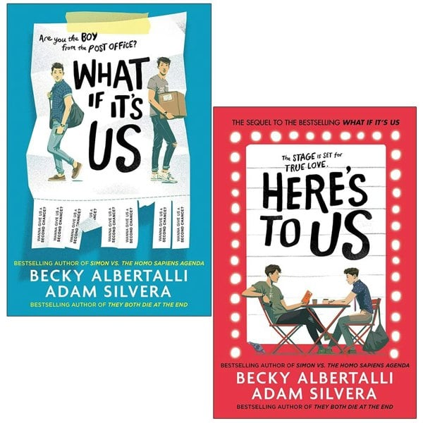 What If It's Us 2 Books Set By Adam Silvera, Becky Albertalli What If It's Us, Here's To Us