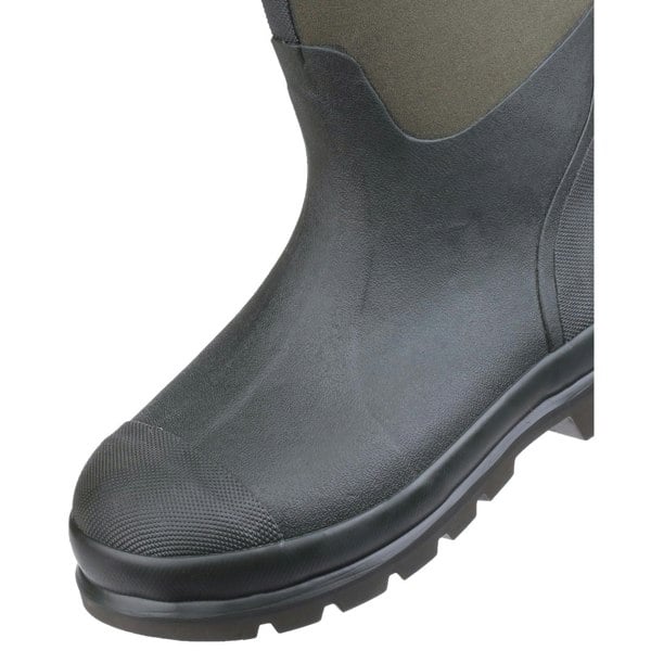 Muck Boots Chore Classic Hi Patterned Unisex Wellington Boots in Moss