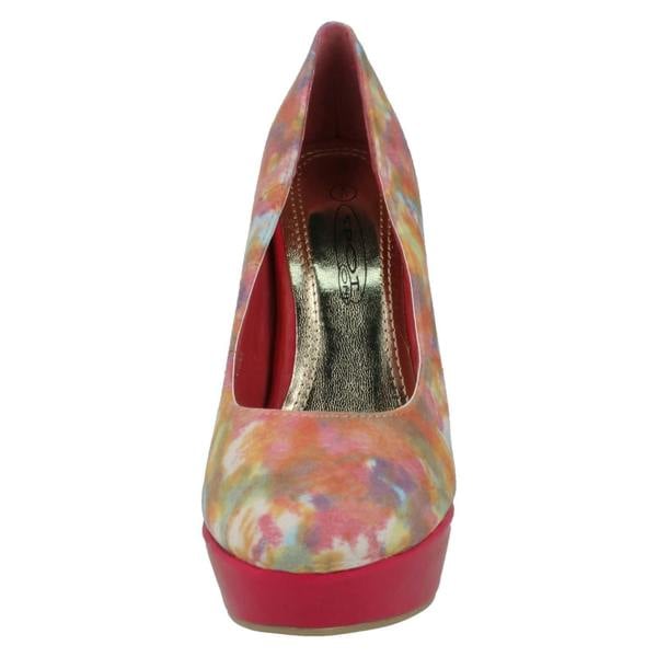 Spot On Ladies Spot On Heeled Platform Court Shoe