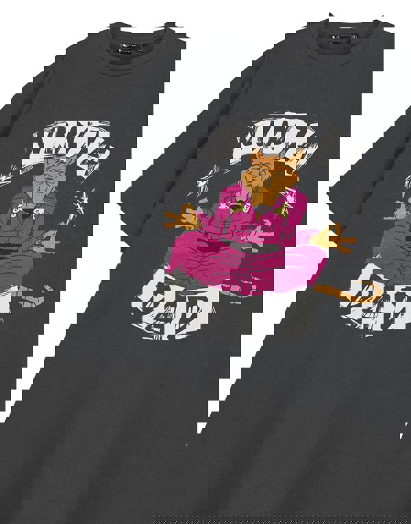 Teenage Mutant Ninja Turtles Mens Grey Ninja Dad Short Sleeved T-Shirt