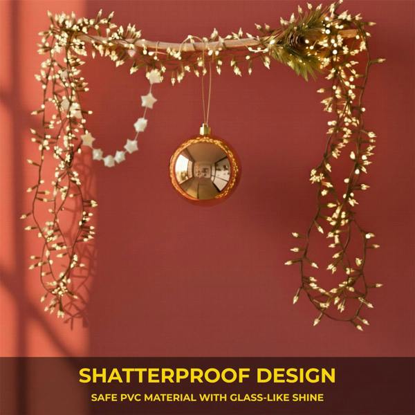 2cm Glossy Champagne Christmas Bauble for Elegant Home Styling and Seasonal Displays image 8