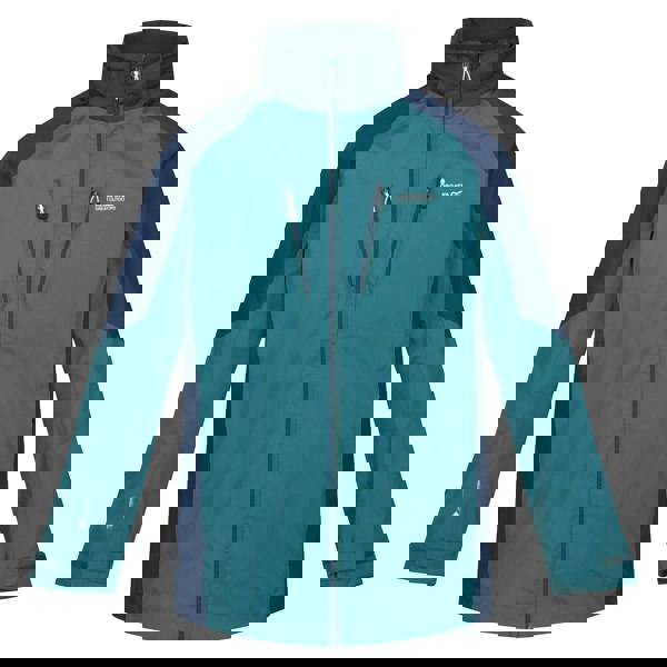 Regatta Mens Calderdale IV Waterproof Softshell Hooded Walking Jacket - Pacific Green/Admiral Blue