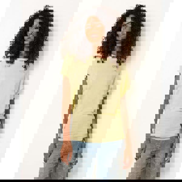 Blue Vanilla Short Sleeve Texture Knit Top