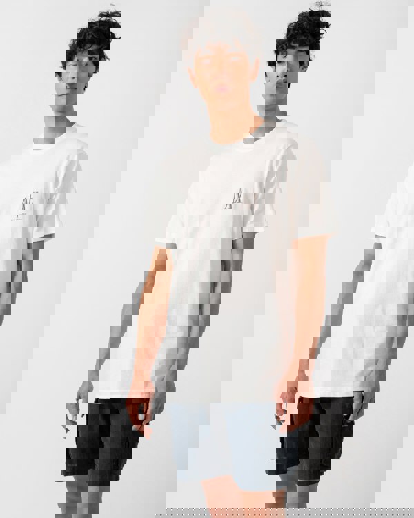 Armani Exchange Mens T-Shirt XM000365-AF12308 - Off White U0009