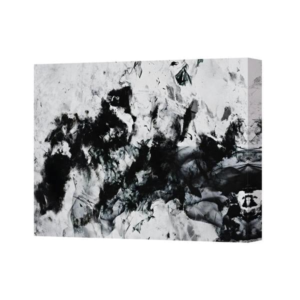 Benjamin Tate Design Abstract Black And White Canvas Wall Art Print 5576