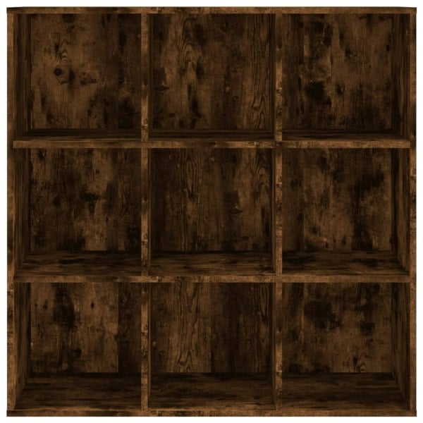 Berkfield Book Cabinet Smoked Oak 98x30x98 cm